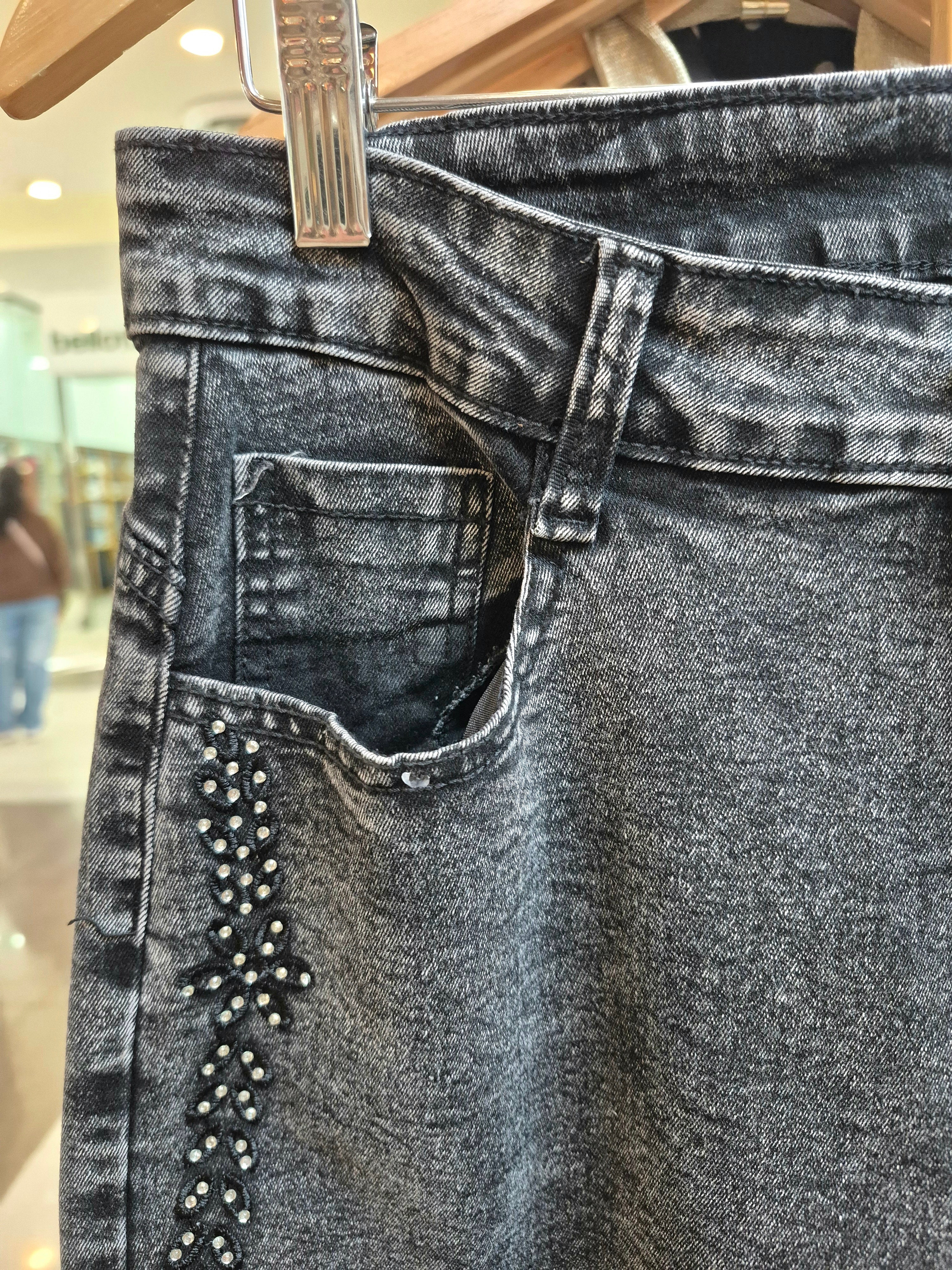 Jeans Bordado Strass