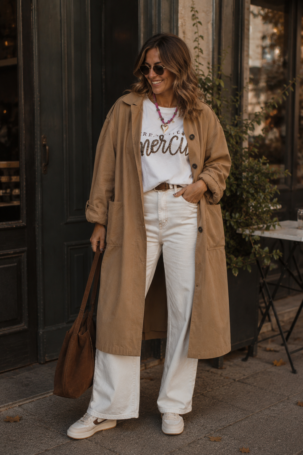Trench gabardina