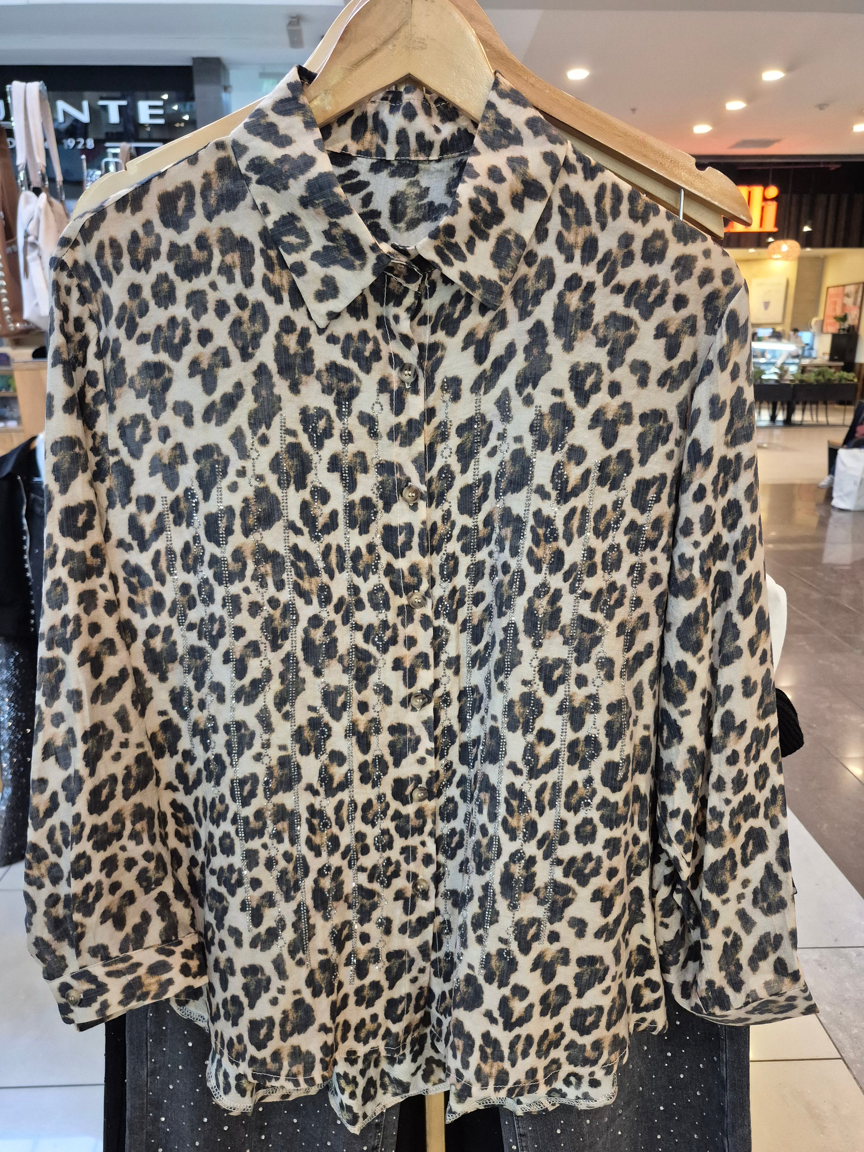 Camisa Gasa Leopardo