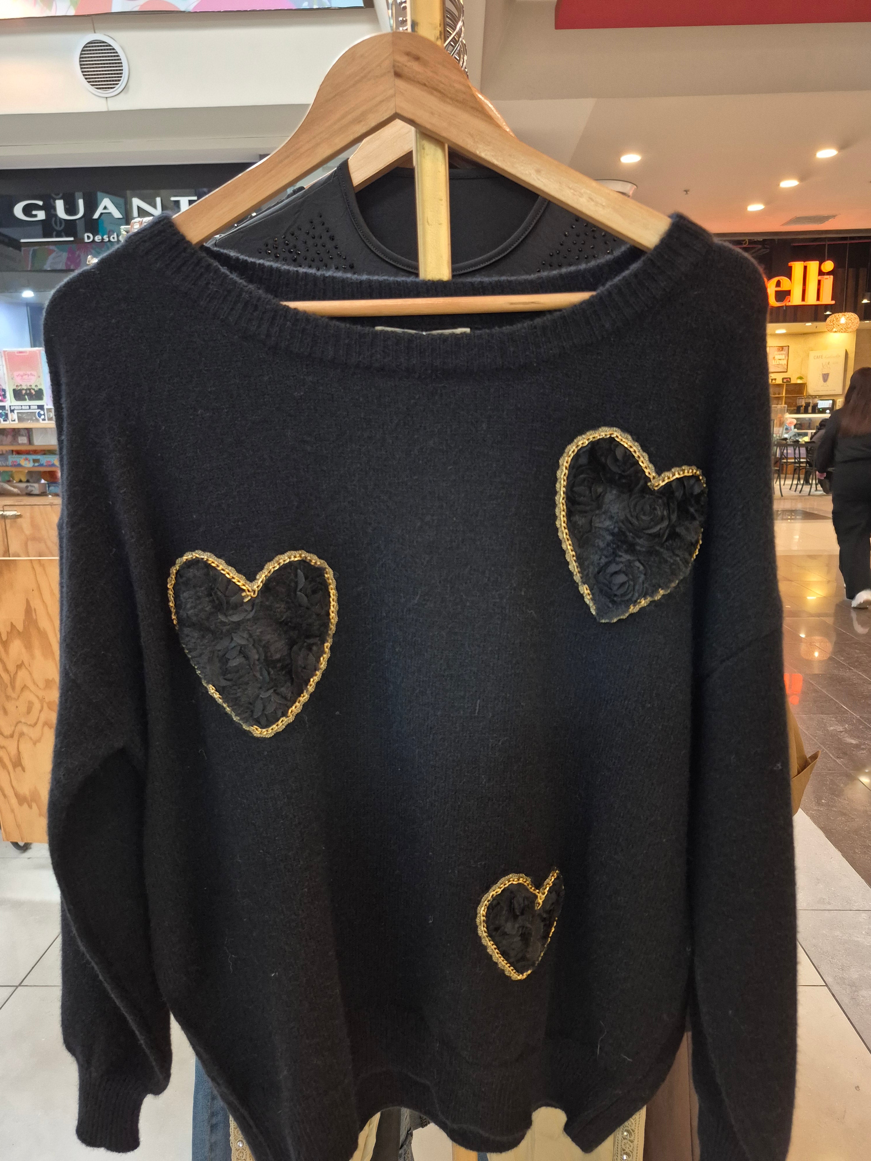 Sweater Corazón relieve