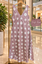 Vestido Satin Lunares