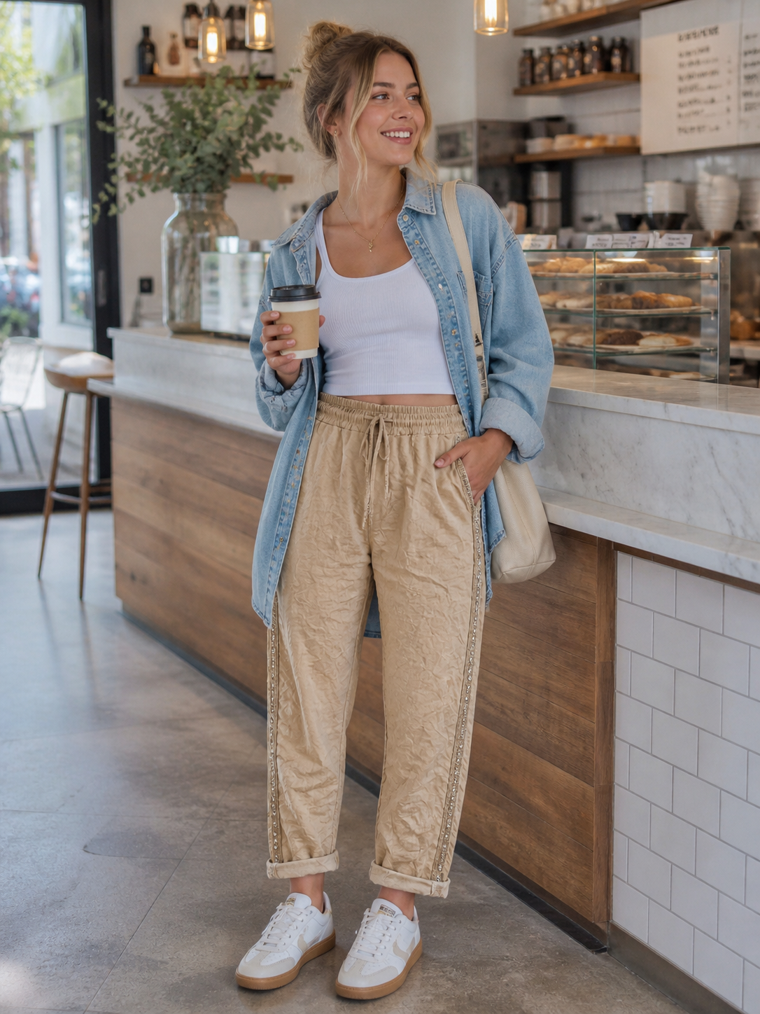 Jogger Liso Strass