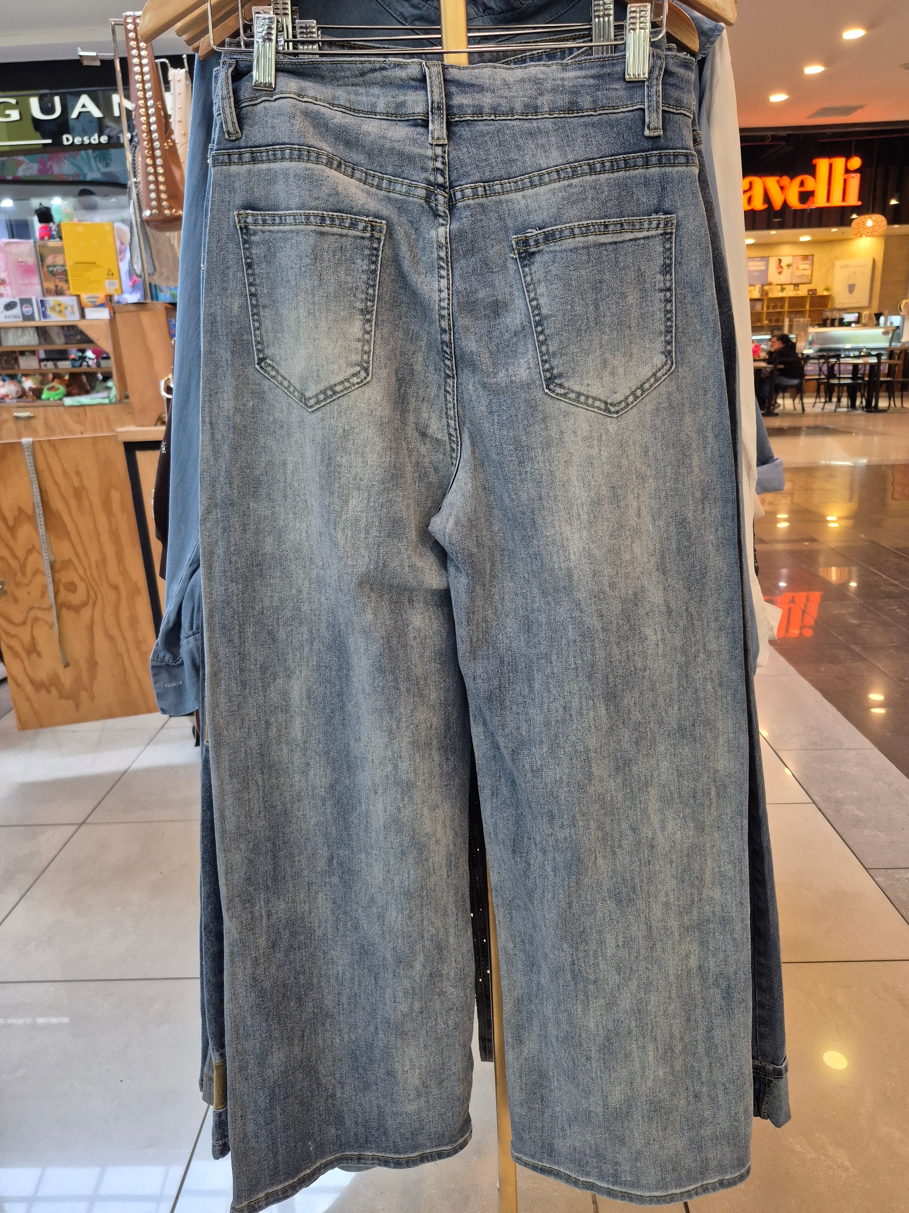 Jeans Calado flores