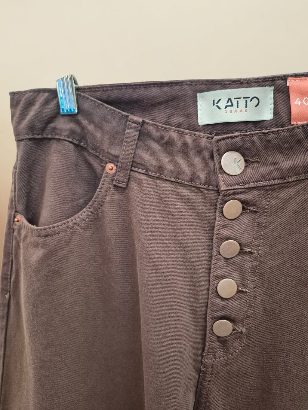 Jeans Wide leg Katto chocolate