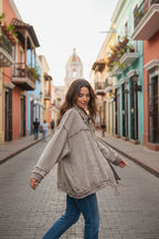 Chaqueta Italiana mezclilla