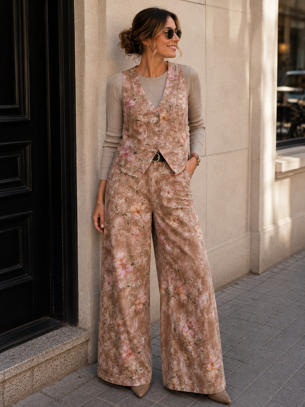 Conjunto Mezclilla Floral