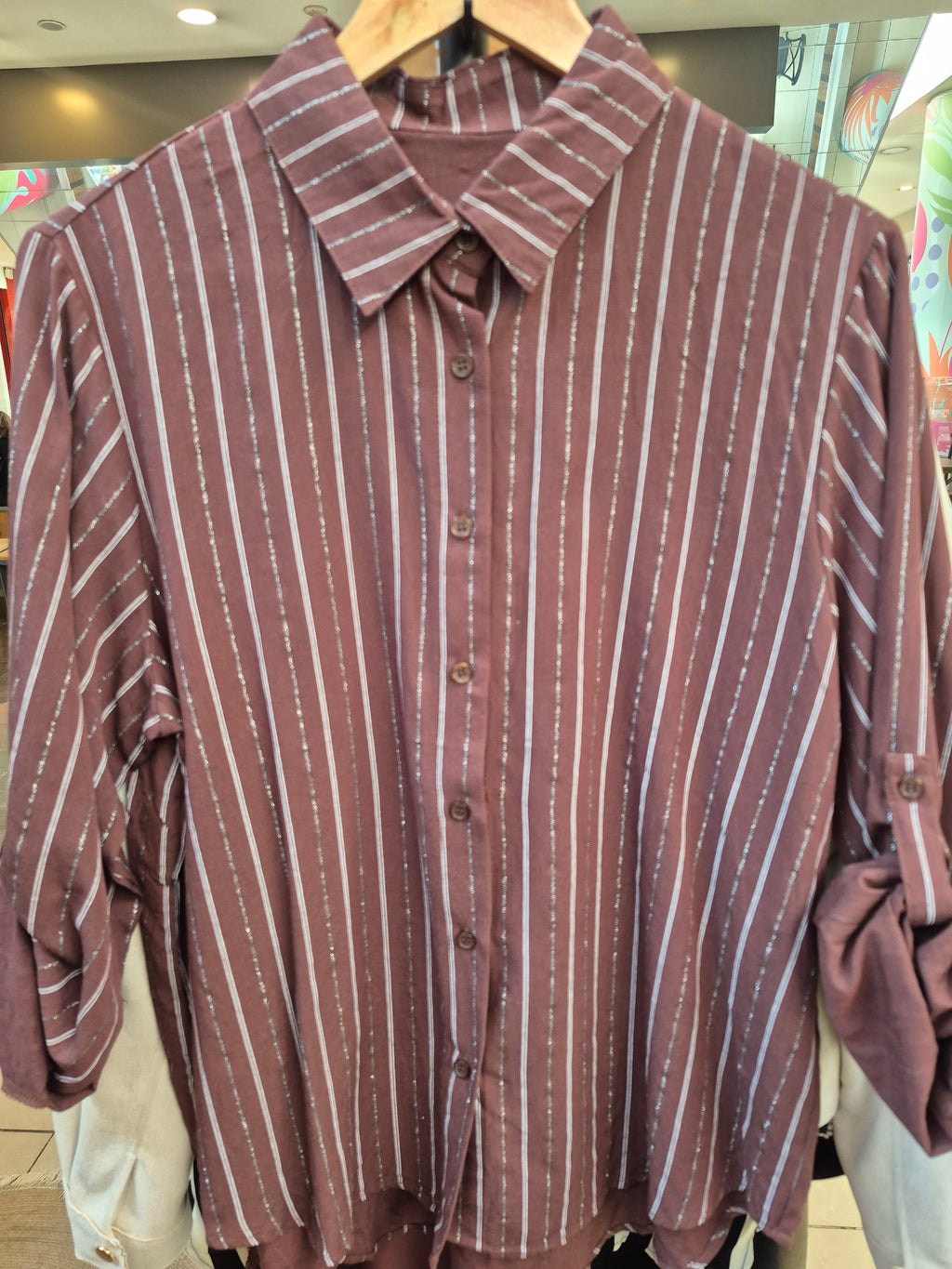 Camisa Rayas lurex