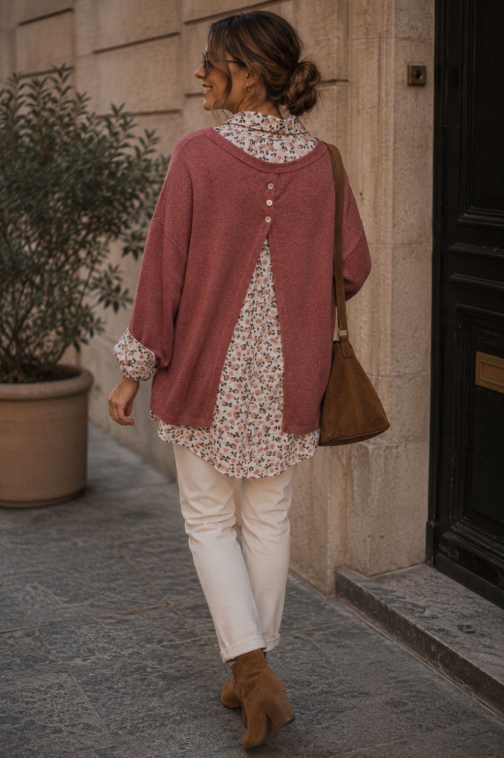 Sweater Dúo floral