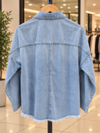 Sobrecamisa mezclilla