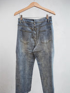Jeans Wide Leg  strass vertical 