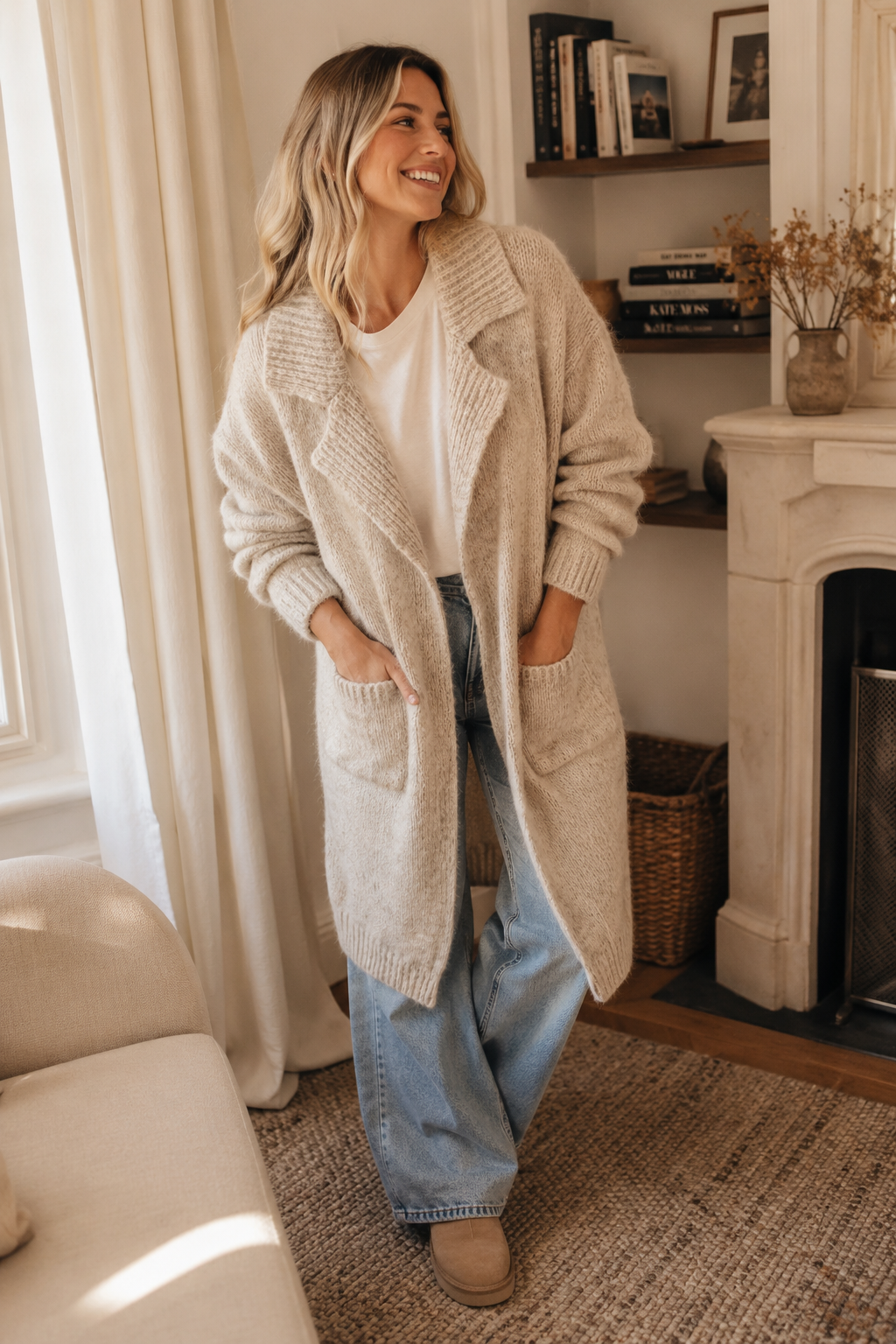 Cardigan lana