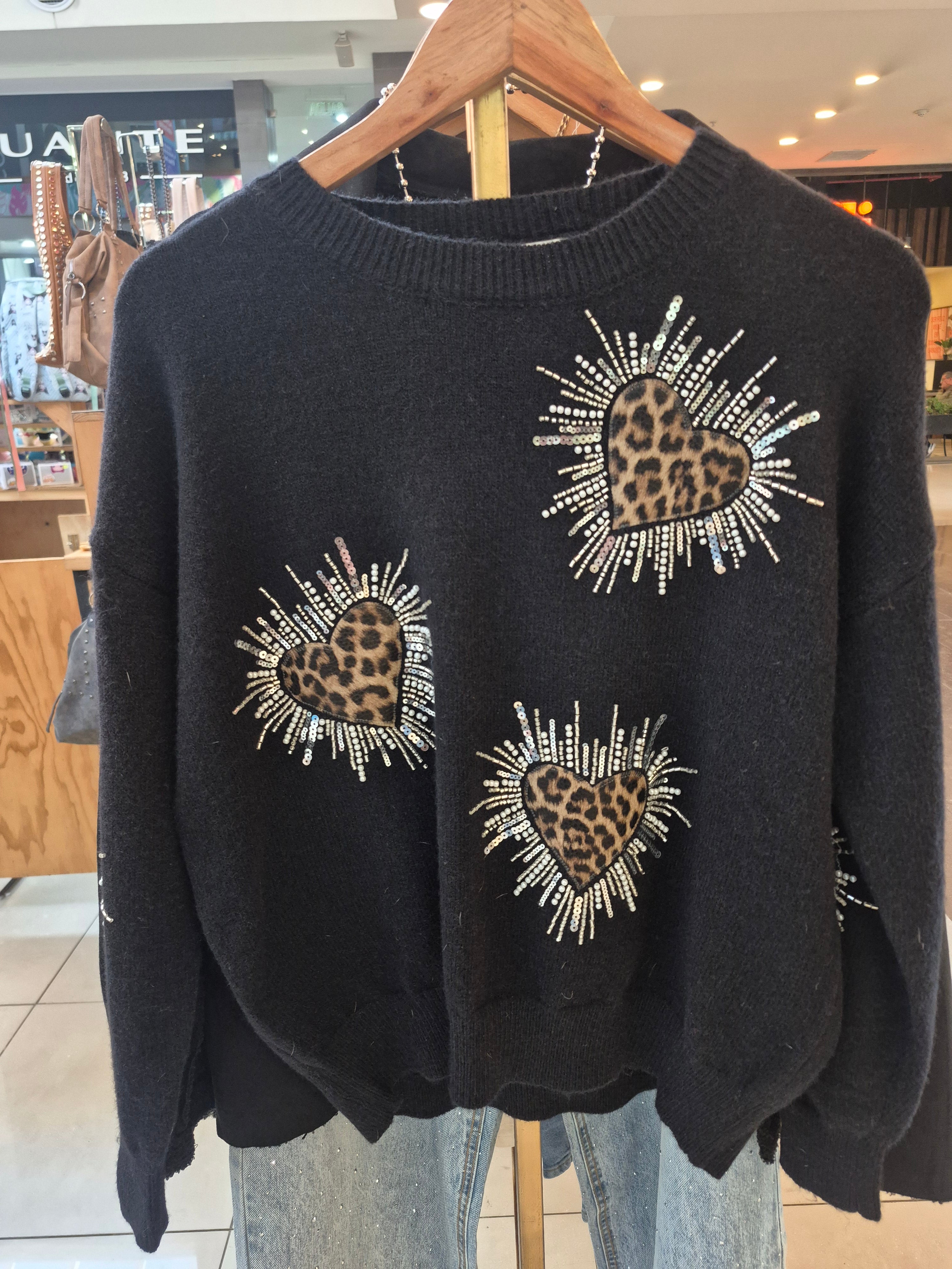 Sweater Corazones Glow